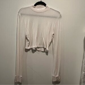 Talentless thermal long sleeve crop top